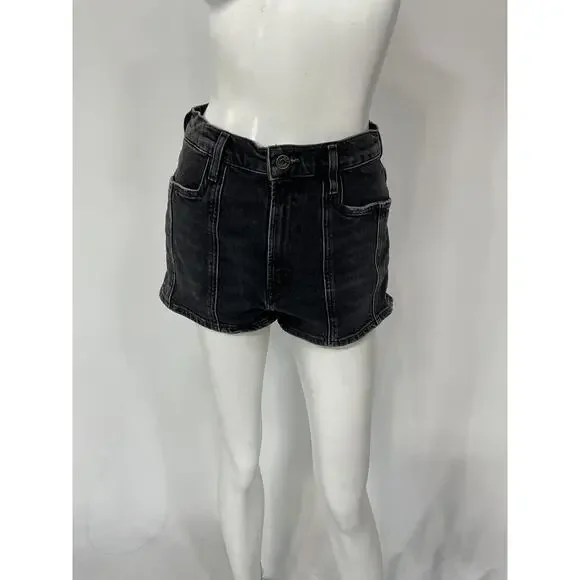 【関税込み】AGOLDE ブラック Nikita デニムショートパンツ Agolde 'Nikita' Black Denim Short Size 28